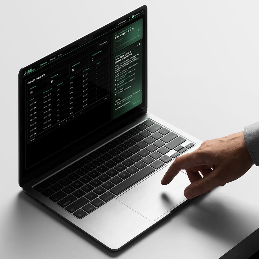 Carrotufunding mockup trading terminal
