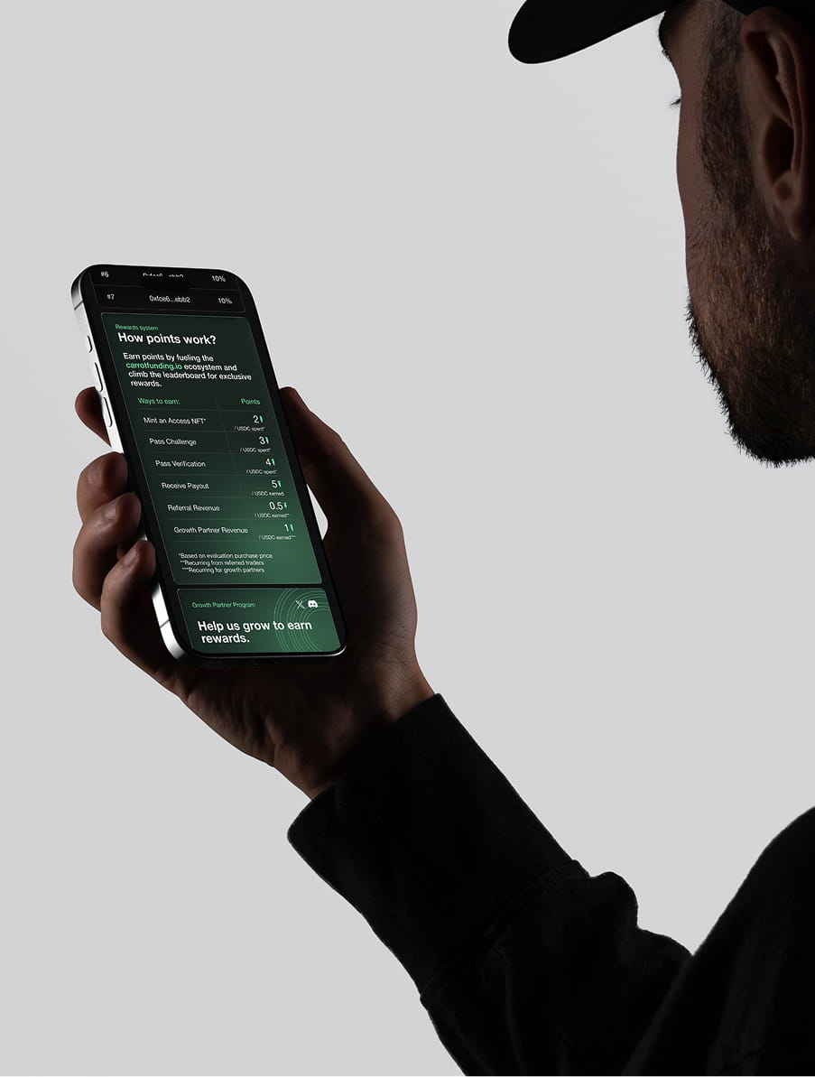 Carrotfunding mockup mobile