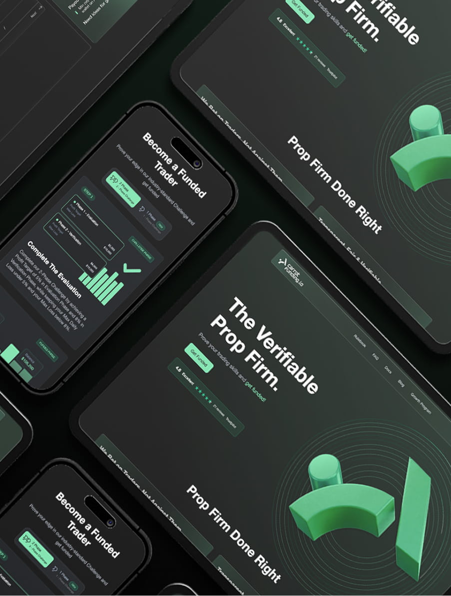 Carrot funding mockup spletna stran
